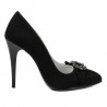 Zapatos elegantes de mujer 1279 negro antílope