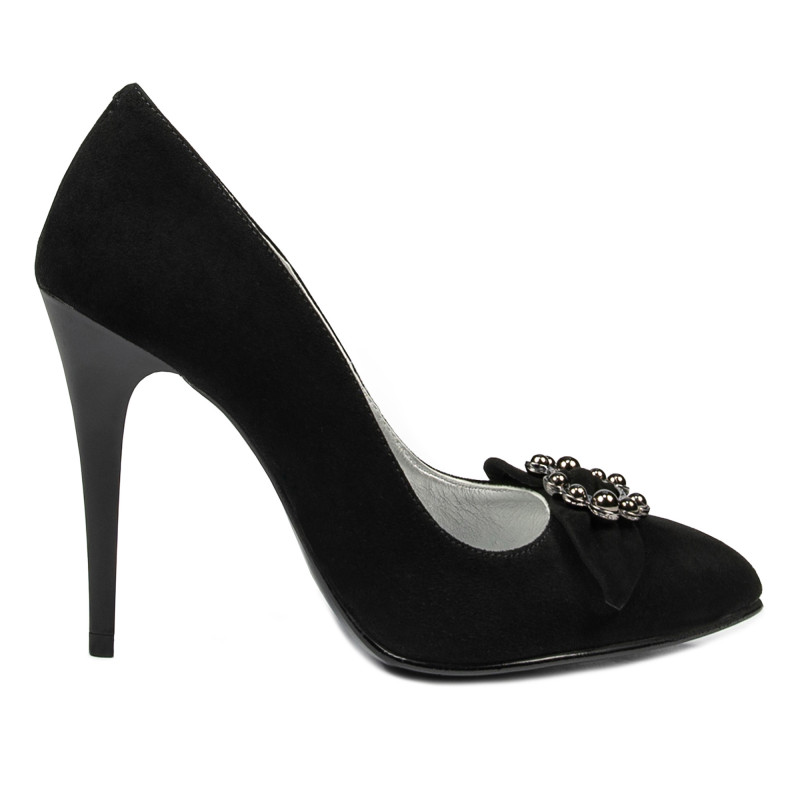 Zapatos elegantes de mujer 1279 negro antílope