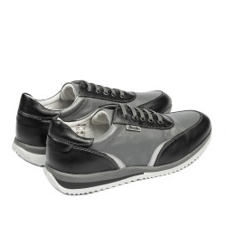 Zapatillas deportivas adolescentes 374 negro+gris