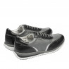 Zapatillas deportivas adolescentes 374 negro+gris