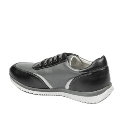 Zapatillas deportivas adolescentes 374 negro+gris