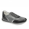 Zapatillas deportivas adolescentes 374 negro+gris