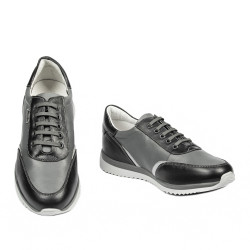 Zapatillas deportivas adolescentes 374 negro+gris