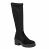 Botas de mujer 3404 cuero negro combinado