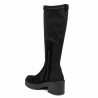 Botas de mujer 3404 cuero negro combinado