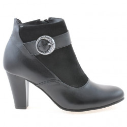 Botines de mujer 1123 negro combinado