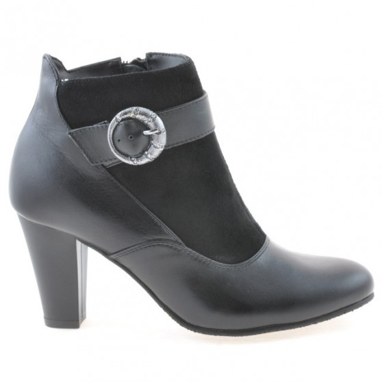 Botines de mujer 1123 negro combinado