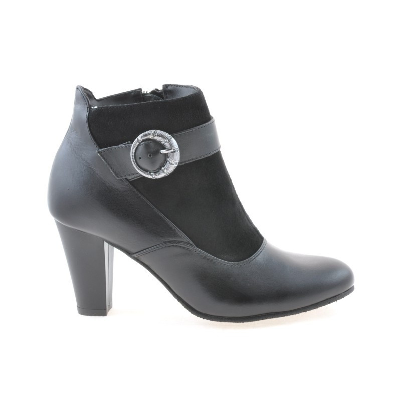 Botines de mujer 1123 negro combinado