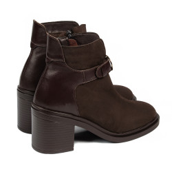 Botas de mujer 3400 bufo café combinado