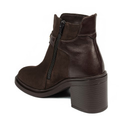 Botas de mujer 3400 bufo café combinado