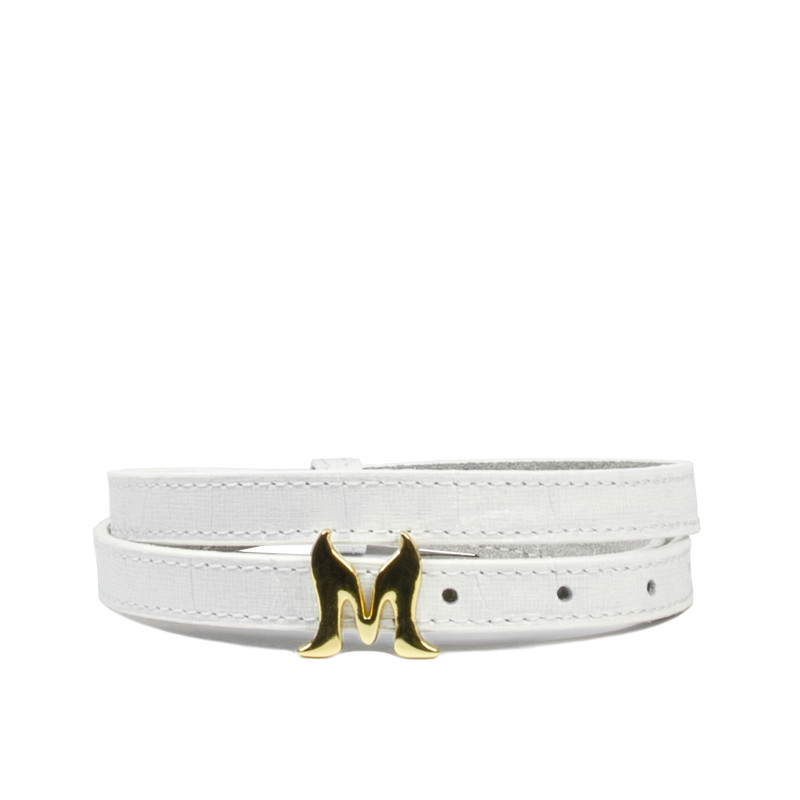 Cinturón mujer 42mc croco blanco