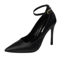 Zapatos elegantes para mujer 1311 satén negro