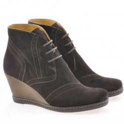 Botines mujer 3230-1 café ante
