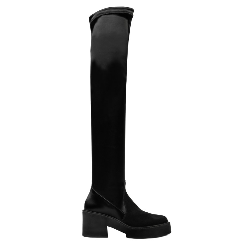 Botas mujer 3405 bufo negro combinado