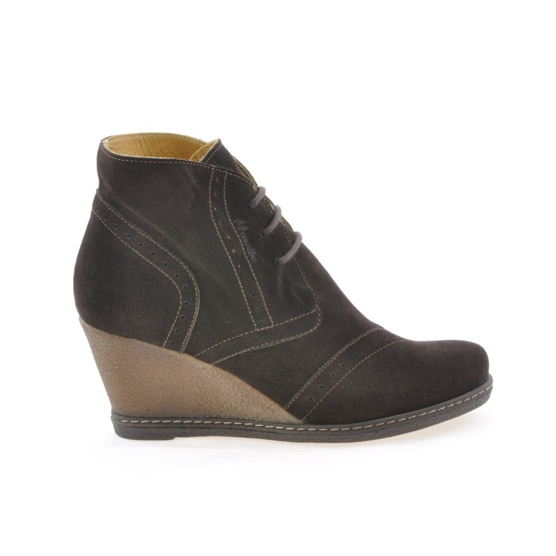 Botines mujer 3230-1 café ante