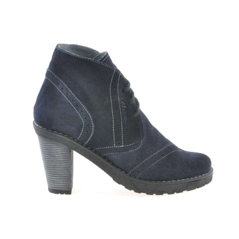 Botas de mujer 3230 terciopelo índigo