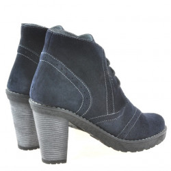 Botas de mujer 3230 terciopelo índigo