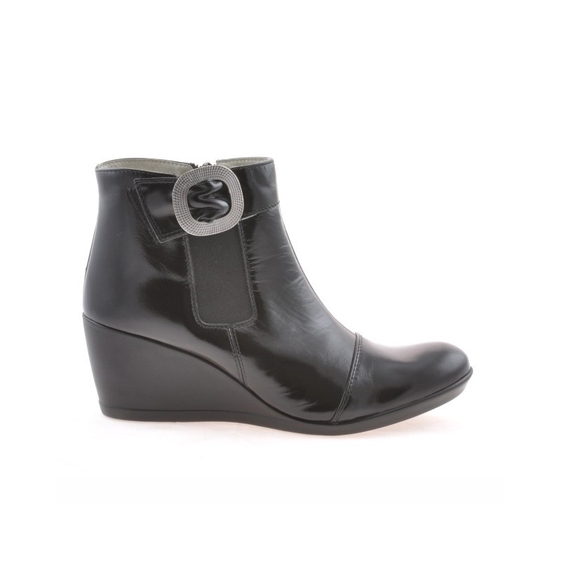 Botines de mujer 238 charol negro