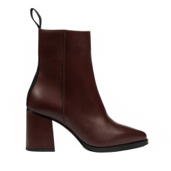 Botines con tacón para mujer 1401 marrón