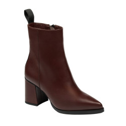 Botines con tacón para mujer 1401 marrón