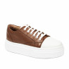 Zapatillas deportivas mujer 6083 marrón combinado