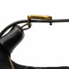 Bolso de mano para mujer 037g gamuza negra
