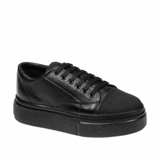 Zapatillas deportivas mujer 6083 negro combinado