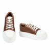 Zapatillas deportivas mujer 6083 marrón combinado