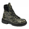 Botines de mujer 3362 caqui camuflaje