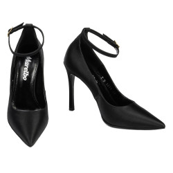 Zapatos elegantes para mujer 1311 satén negro
