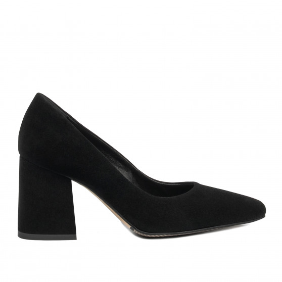 Zapatos elegantes de mujer 1315 negro terciopelo