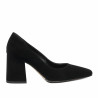 Zapatos elegantes de mujer 1315 negro terciopelo
