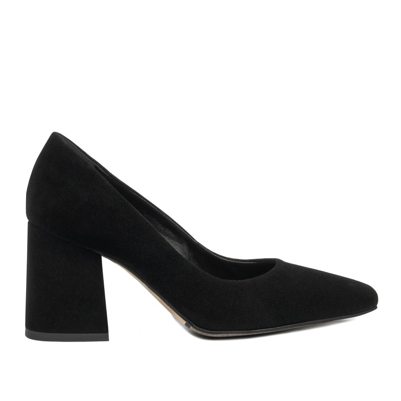 Zapatos elegantes de mujer 1315 negro terciopelo