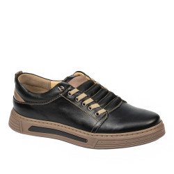 Zapatos casuales para hombre 982 negro combinado
