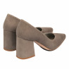 Zapatos elegantes de mujer 1315 arena terciopelo