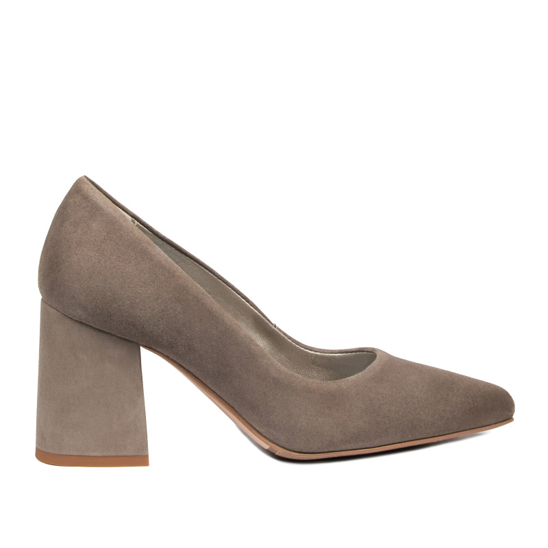 Zapatos elegantes de mujer 1315 arena terciopelo