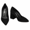Zapatos elegantes de mujer 1315 negro terciopelo