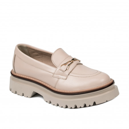 Zapatos casuales mujer 6086 crema