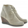 Botines mujer 3230-1 arena velur