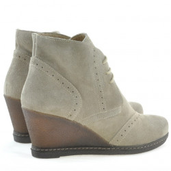 Botines mujer 3230-1 arena velur