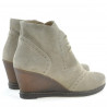 Botines mujer 3230-1 arena velur