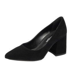 Zapatos elegantes de mujer 1315 negro terciopelo