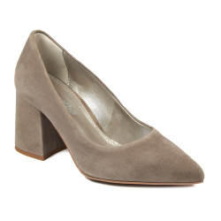 Zapatos elegantes de mujer 1315 arena terciopelo