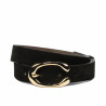 Cinturón de mujer 35m bufo negro