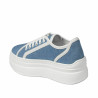 Zapatillas deportivas mujer 6089 jeans azul combinado