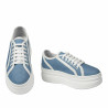 Zapatillas deportivas mujer 6089 jeans azul combinado