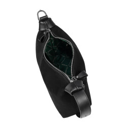 Bolso de mano para mujer 037g 01 gamuza negra