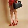 Zapatos elegantes de mujer 1311 satén rojo lifestyle