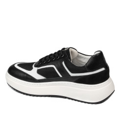 Zapatillas deportivas de mujer 6087 negro combinado