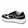 Zapatillas deportivas de mujer 6087 negro combinado